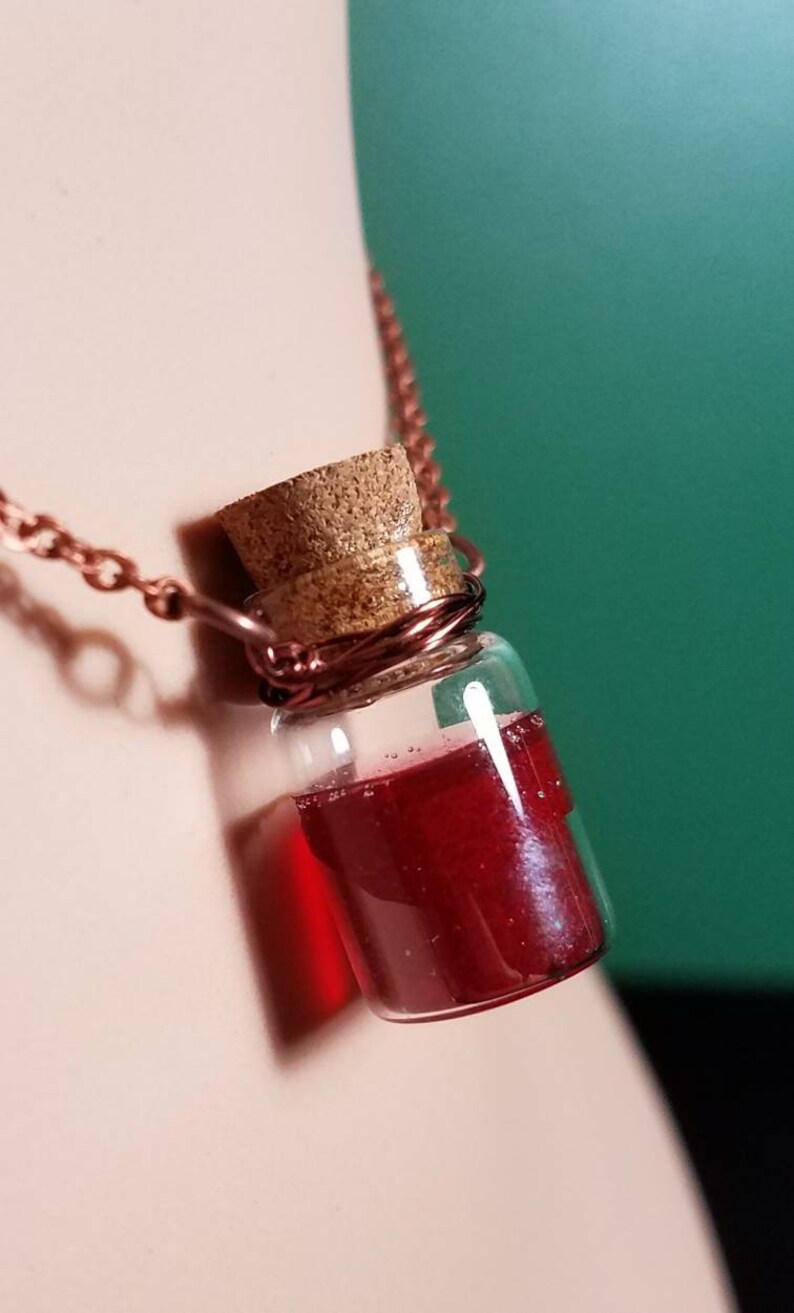 Red Potion Bottle Necklace
