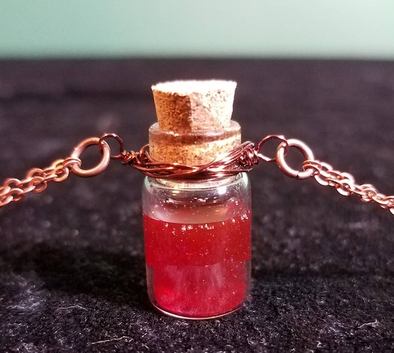 Red Potion Bottle Necklace