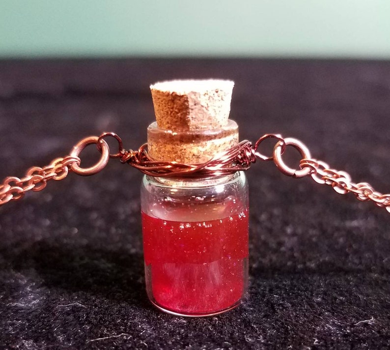 Red Potion Bottle Necklace