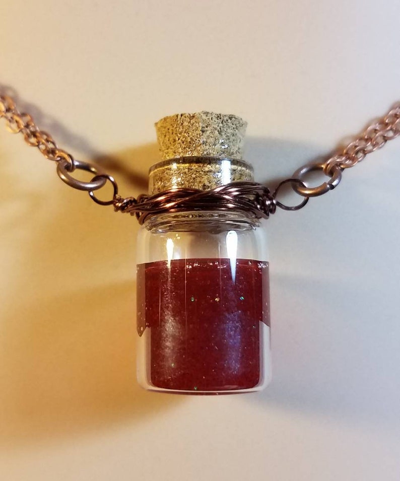 Red Potion Bottle Necklace