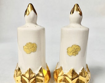 Charm House Candle Design Salt & Pepper Shakers for Christmas