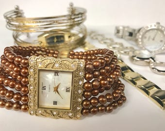 Five Vintage Fashion Costume Watches