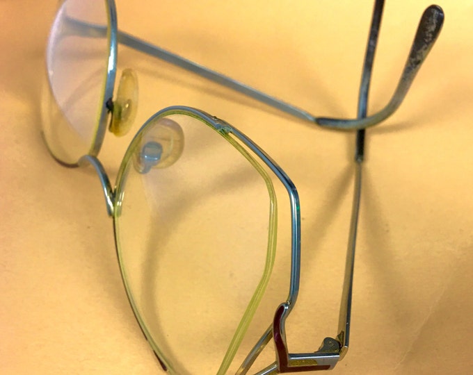 1980's Prescription Glasses With Unique Shaped Frames Etsy