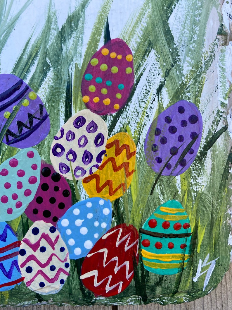 Easter Slate Sign, Spring Door Hanger - Etsy