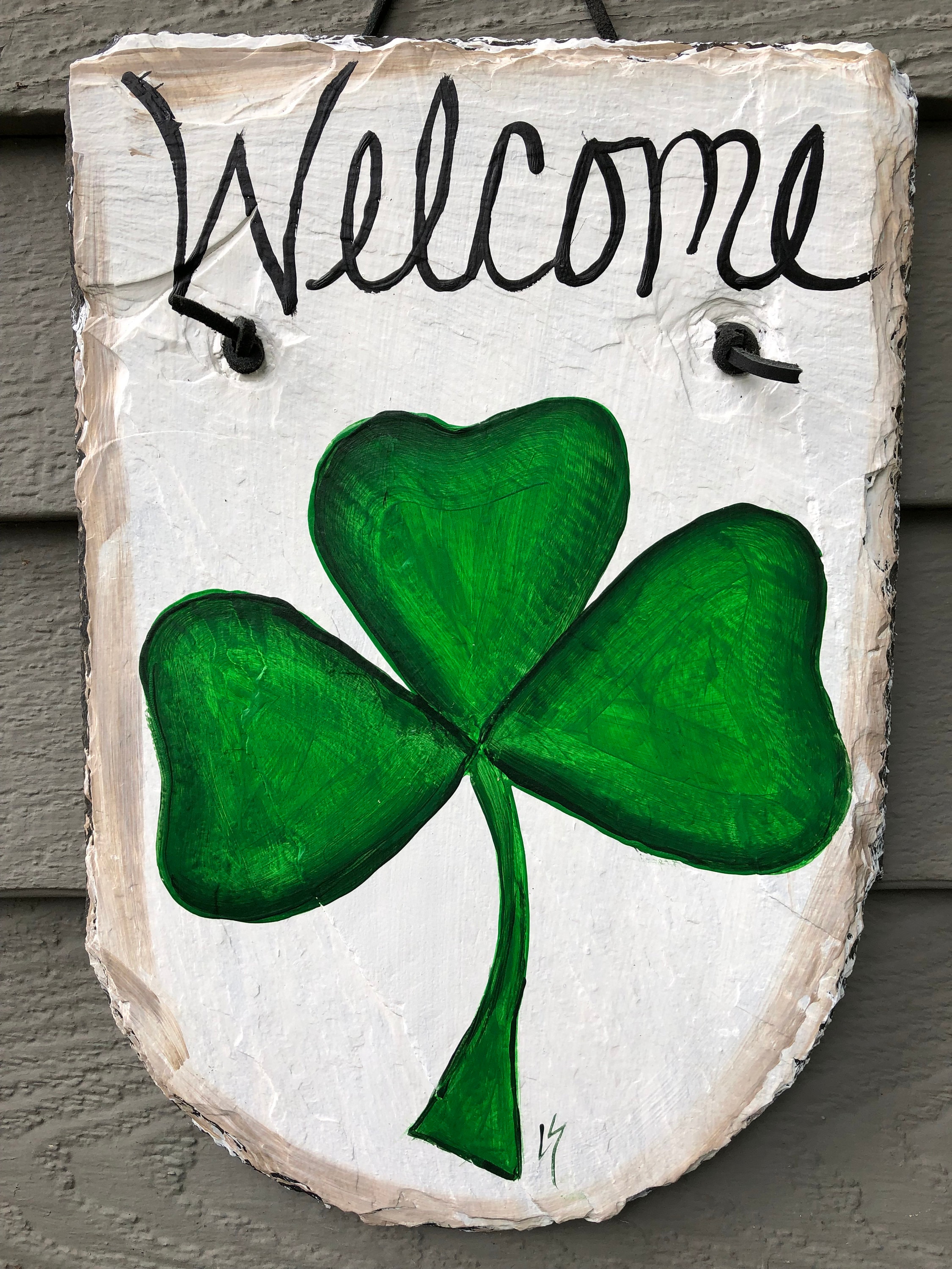 Hand Painted Irish Slate sign Irish Sign Irish welcome sign | Etsy