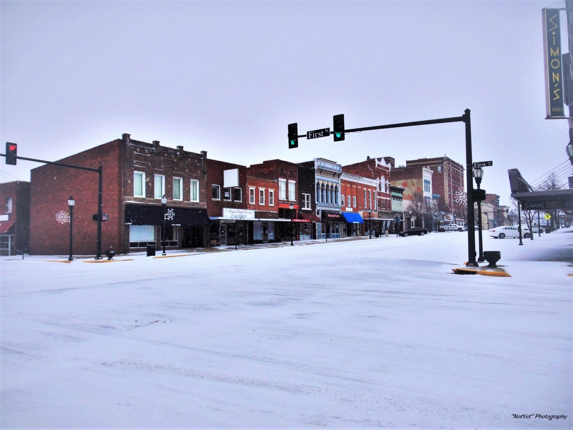 Henderson KY Snow Sunday Morning Etsy
