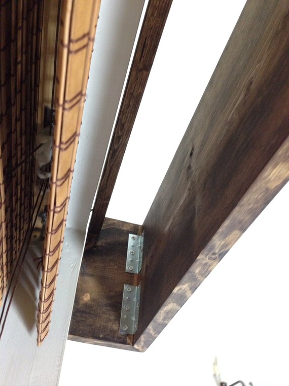 Window Valance Rustic Wood Cornice Curtain Custom Sized Etsy