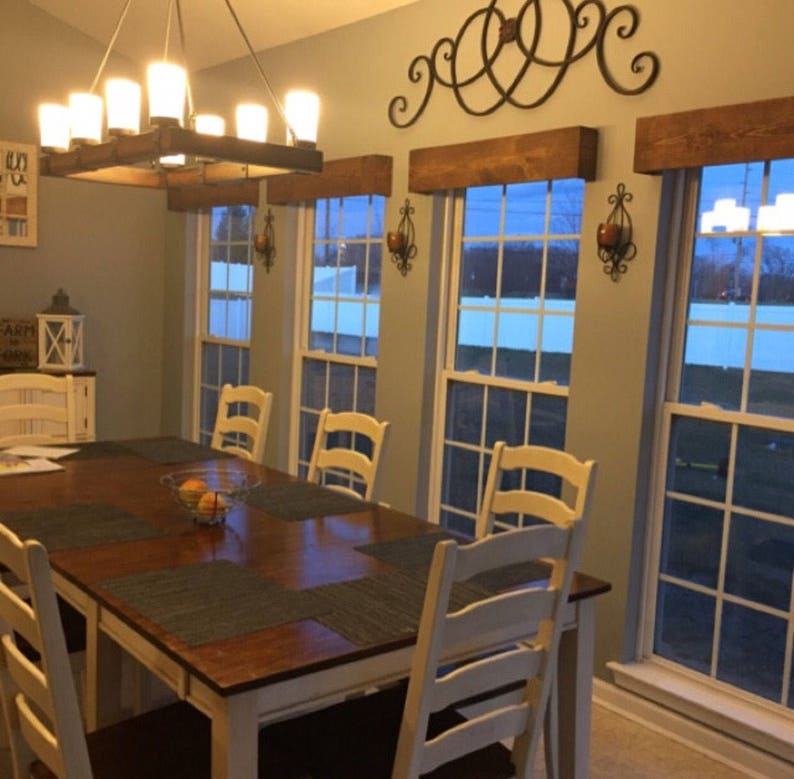 Custom Made Window Valance Rustic Wood Curtain Valance Etsy