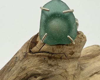 Sterling Silver Sea Glass Ring
