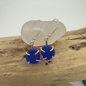Sterling Silver Sea Glass Earrings