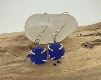 Sterling Silver Sea Glass Earrings