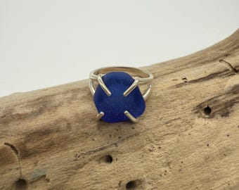 Sterling Silver Sea Glass Ring