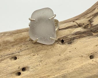 Sterling Silver Sea Glass Ring