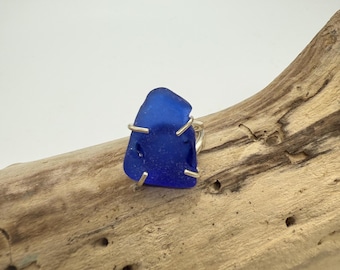 Sterling Silver Sea Glass Ring