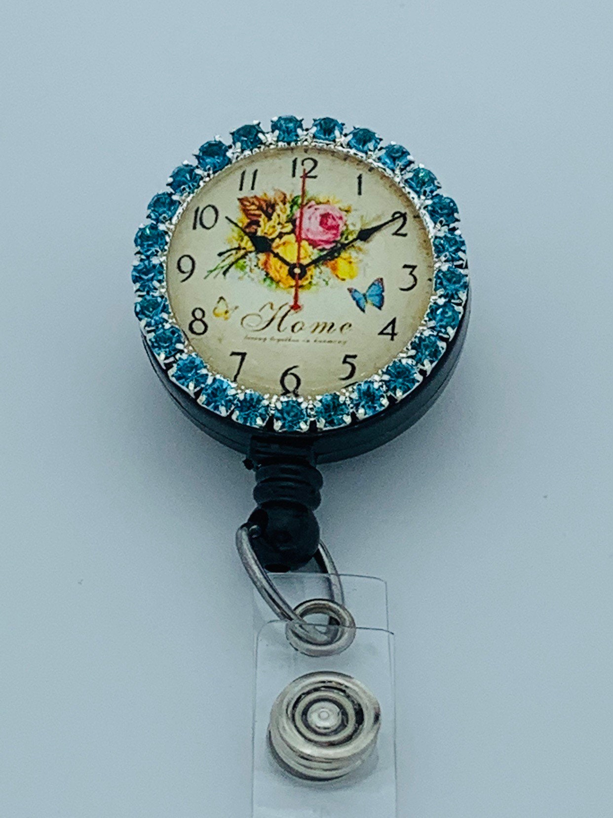 Faux Clock Badge Reel Etsy