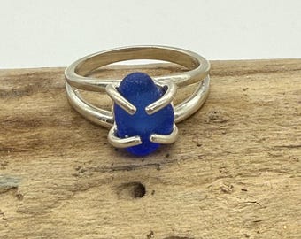 Sterling Silver Sea Glass Ring