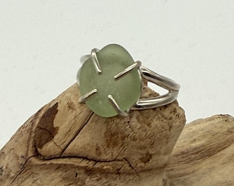 Sterling Silver Sea Glass Ring