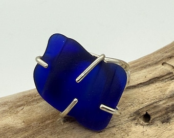 Sterling Silver Sea Glass Ring