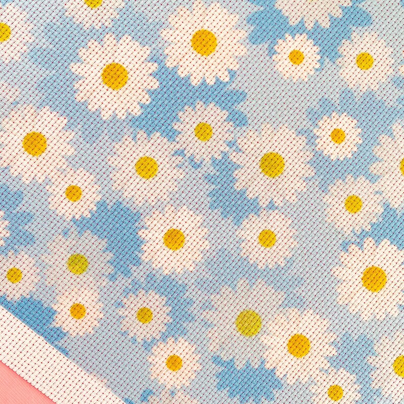 Daisy Cross Stitch Aida 14 Count Fabric