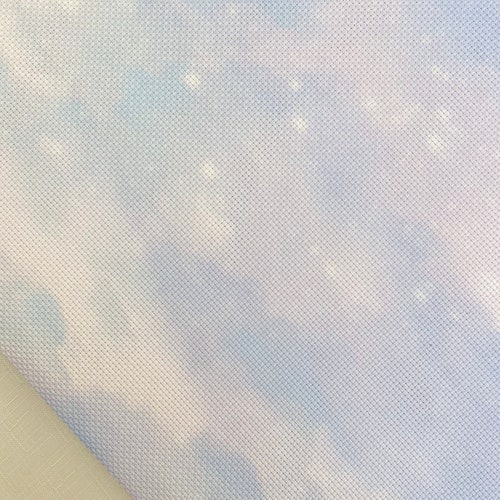 AIDA 16 Count Smokey Pearl Cross Stitch Fabric 16ct Steel Etsy