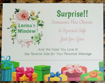 Gift Wrapping and Personalized Gift Card