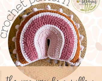 Iris Rainbow Pillow Crochet Pattern: Boho Nursery Decor (Digital Download)