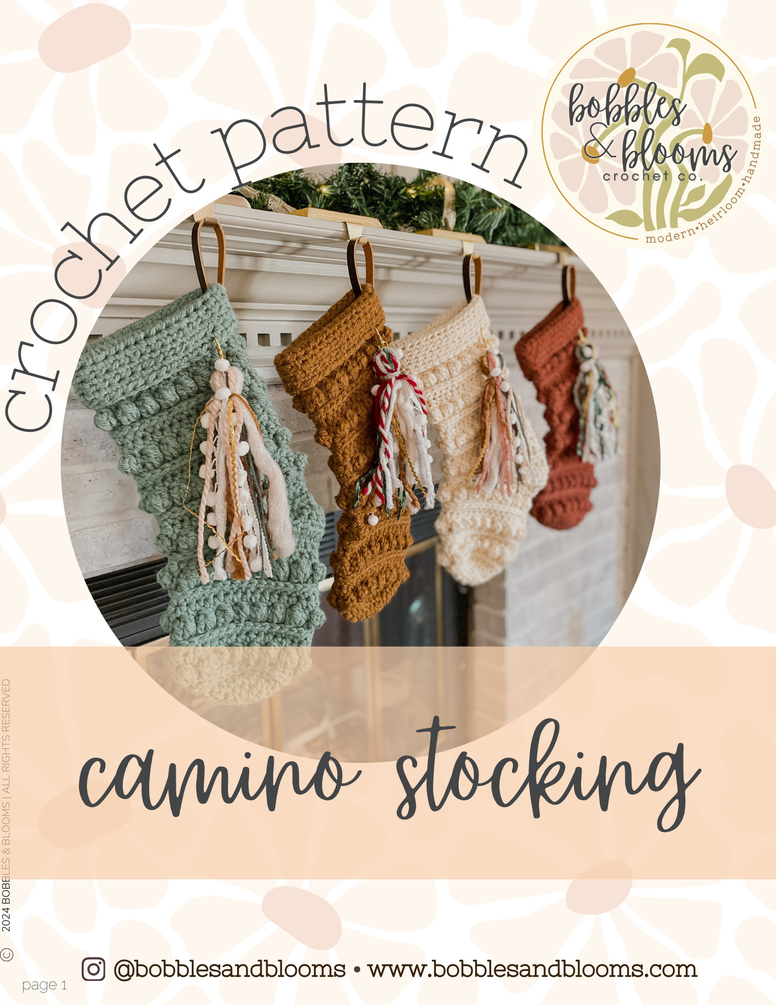 30 Christmas Stocking Crochet Patterns for Handmade Holiday Keepsakes 14 Camino Bulky Christmas Stocking Pattern
