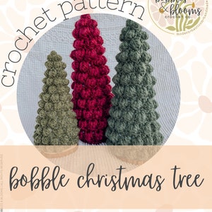 Gezellige Bobble-kerstboom, gehaakt kerstboompatroon, haakpatroon, kerstboompatroon, gehaakte bobbelboom, kerstdecor