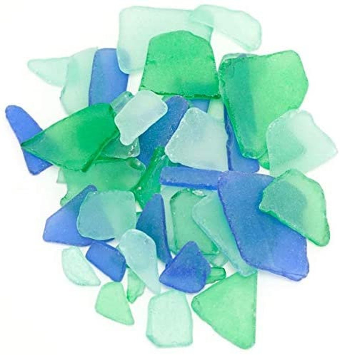 Sea Glass 11oz Tumbled Color Combination Sea Glass Decor Etsy