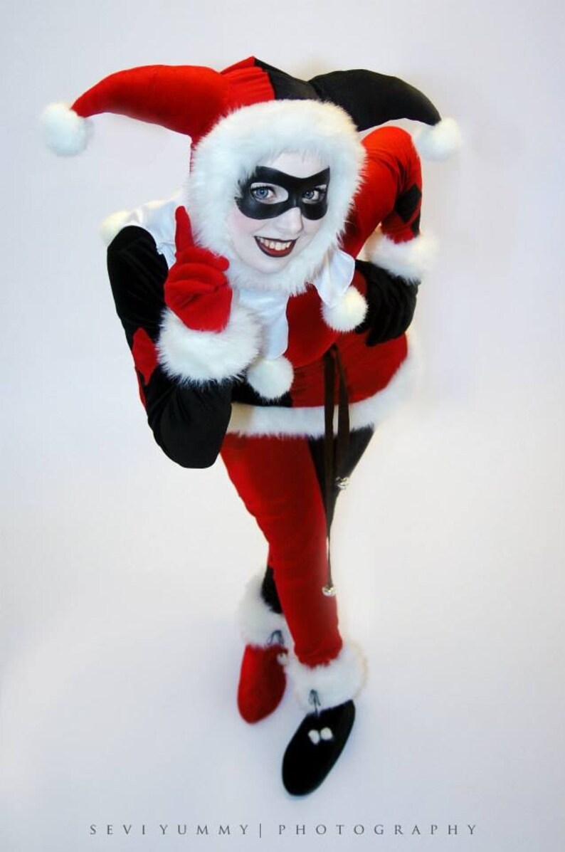 Winter / Christmas Harley Quinn custom made costume cosplay Etsy