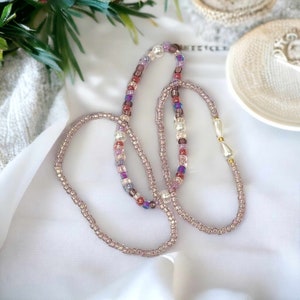 Handmade Seed Bead Bracelet Set: Glass Pearl Stacking Bracelets