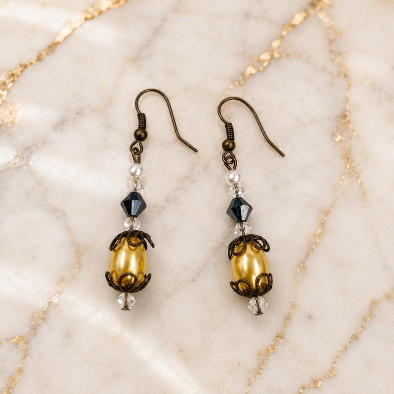 Crystal Pendant, Pendant Necklace, Victorian Pendant, Handmade Necklace, Vintage Necklace image 8