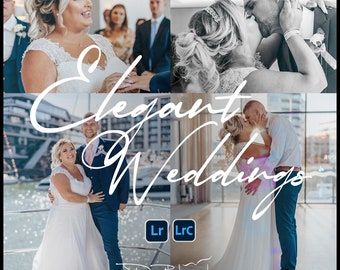 Elegant Weddings – 6 Premium Wedding Lightroom Presets - Desktop & Mobile Wedding Presets for Lightroom