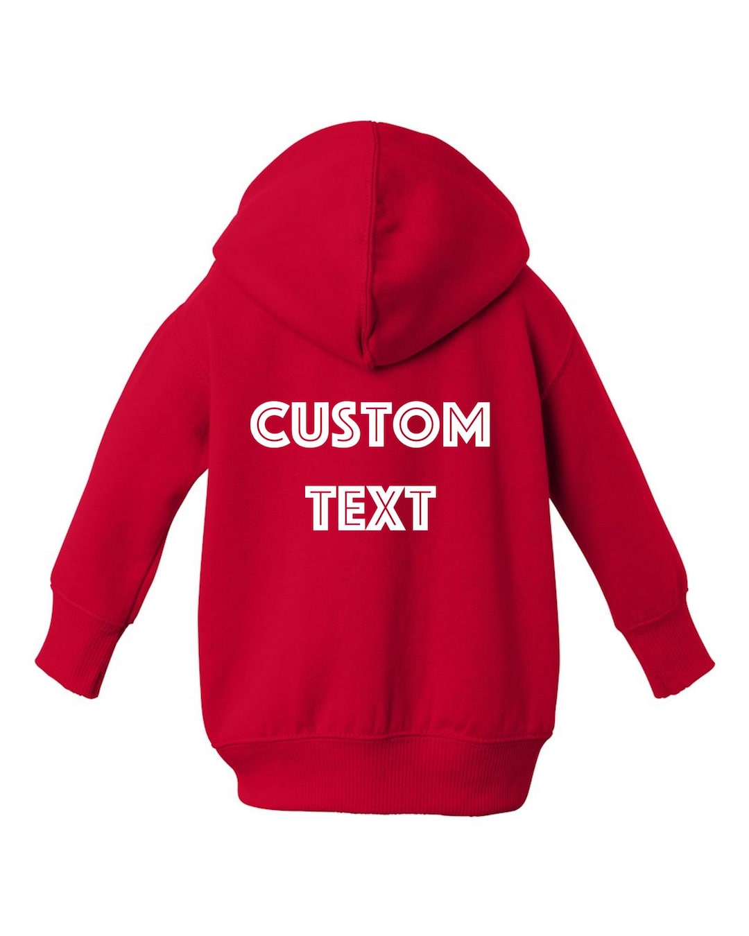 Personalized TODDLER Zipup Hoodie Unisex Hooded Sweatshirt