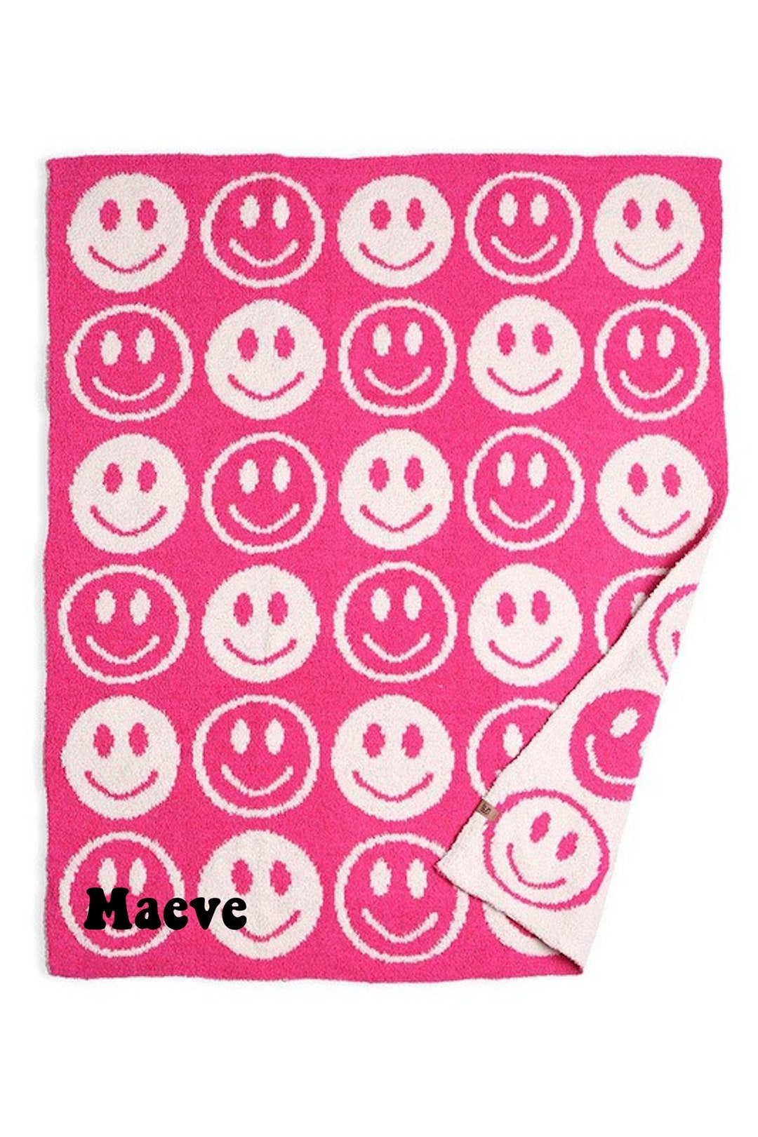 Potato Smile Pattern Print Blanket