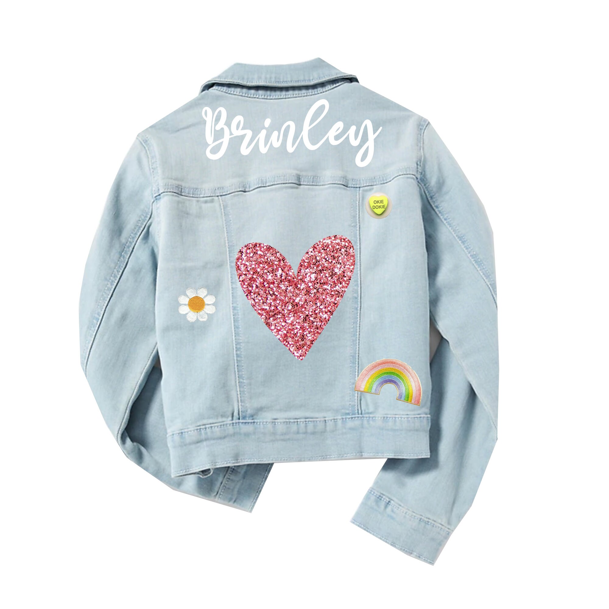 Denim Heart Personalized patch - Daily Disco