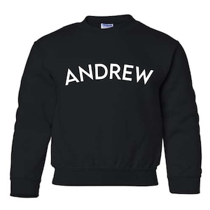 Maglione girocollo personalizzato per BAMBINI Maglione girocollo personalizzato con testo Felpa di gruppo personalizzata Felpa per bambini personalizzata Felpa personalizzata per giovani
