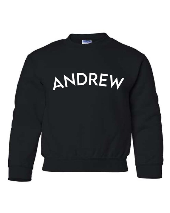 KIDS Custom Crewneck Sweater CUSTOM Text Crew Neck Sweater Custom Group Sweatshirt Personalized Childrens Sweatshirt Youth Custom Sweatshirt