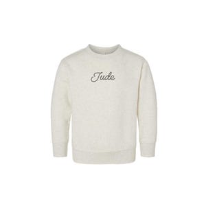 TODDLER Maglione girocollo personalizzato Maglione girocollo con testo personalizzato Felpa personalizzata per la famiglia Felpa personalizzata per bambini Maglietta personalizzata per bambini