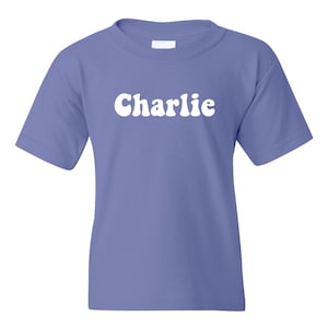 PERSONALIZED T-shirt for kids CUSTOM Text Unisex Tee  Custom Kids Toddlers Short Sleeve shirt  Your Text Tee Camp School Reunion Youth Shirt
