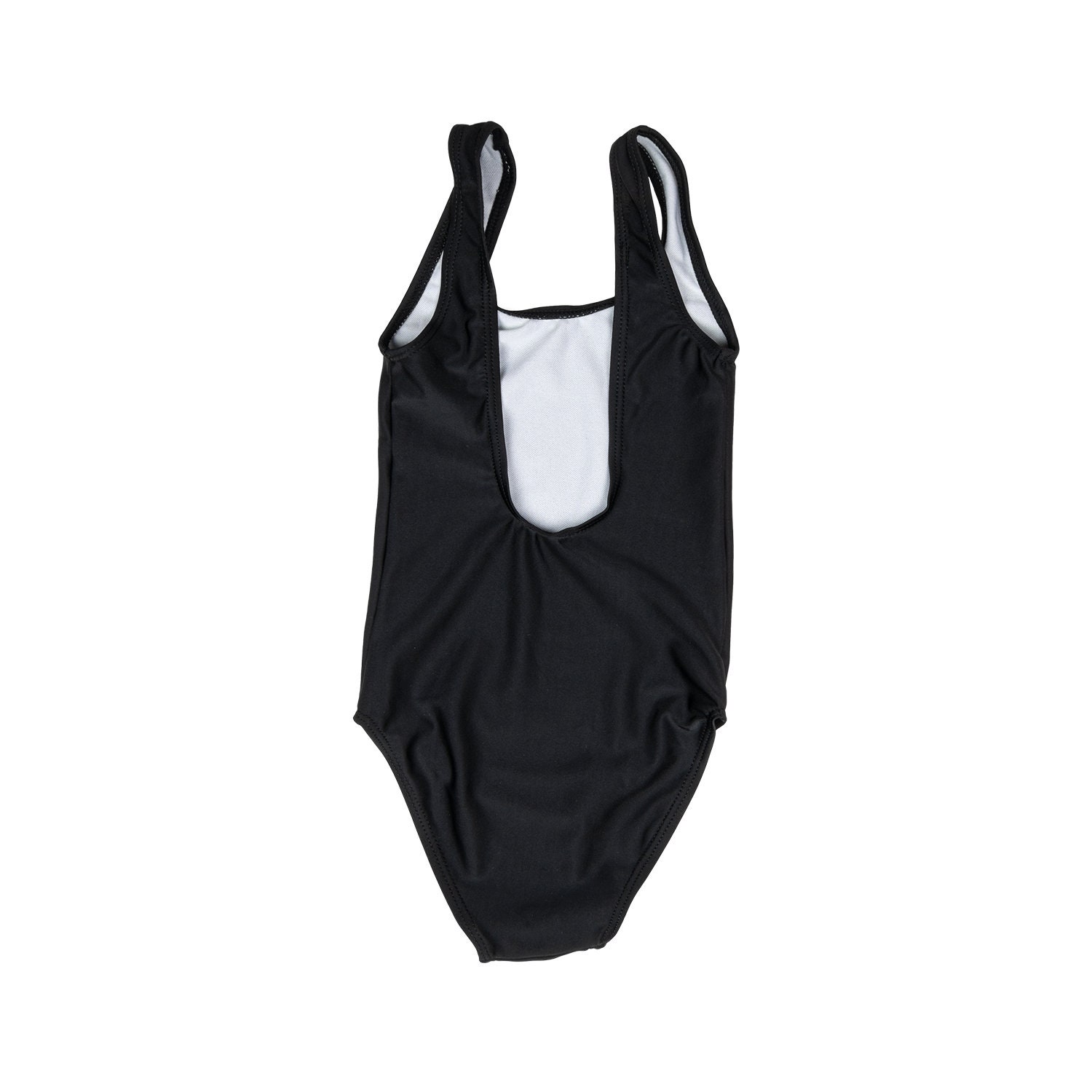 Girls CUSTOM Onepiece Black Swimsuit Onepiece Personalized Etsy