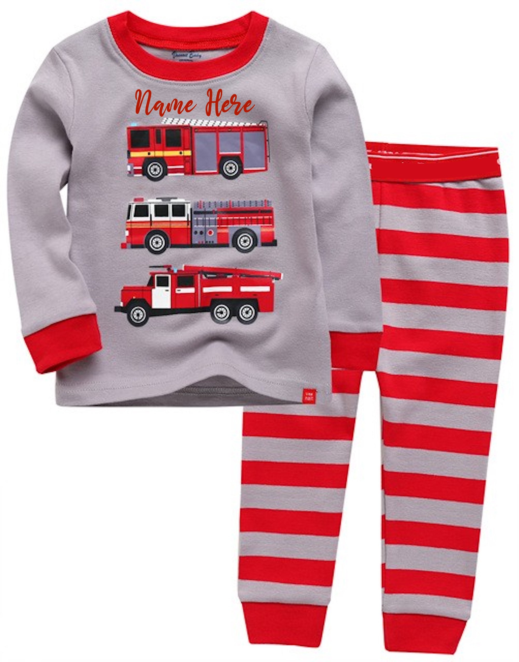 aanvaardbaar Het is de bedoeling dat telefoon Kinderen Aangepaste Brandweer Pyjama gepersonaliseerde rode - Etsy Nederland