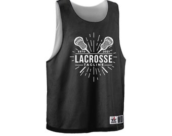 Personalized Full color Logo Reversible Team Pinnie Direct to Film Soccer PINNIE Reversible Sports Jersey Color Image Sports Lacrosse Dart