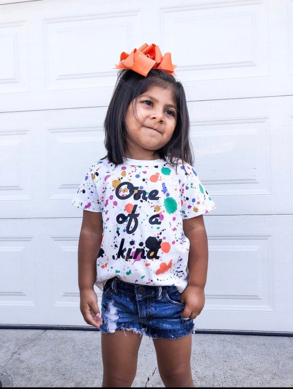 NINOS pintura personalizada salpicadura camisa ninos pintura salpicadura camiseta personalizada unisex tinta camisa juvenil personalizada camisa arte fiesta arte cumpleanos camisa Etsy Espana