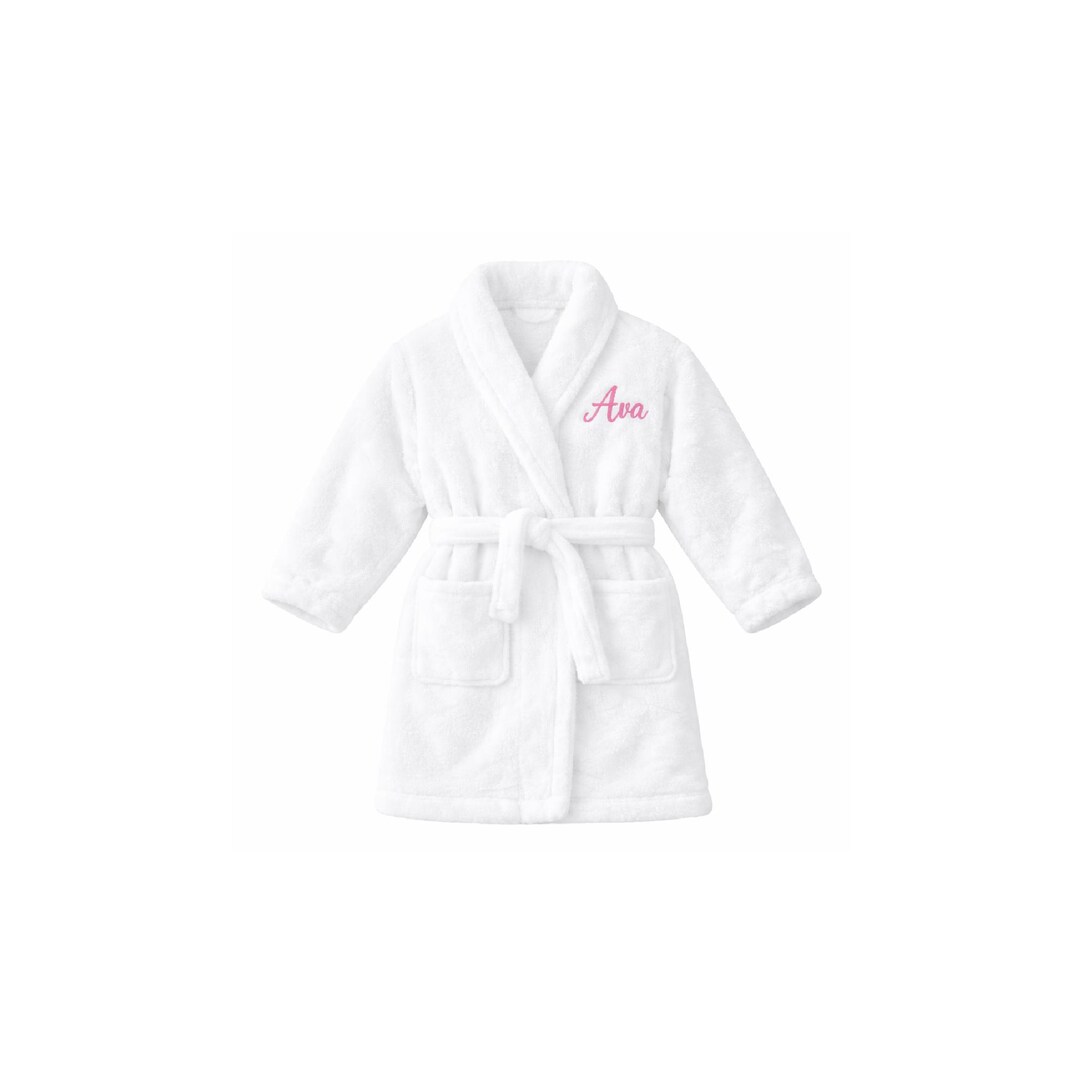 KIDS Personalized Plush Microfleece Robe Children's Monogram Robe Youth ...