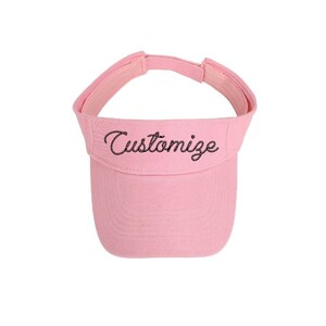 KIDS Personalized Visor Customized Sport Twill Visor Youth Customized Team Sports Visor Summer Visor Childrens Athletic Visor Rope Script bild 3
