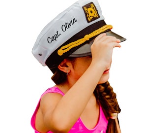 Cappello Da Marinaio/Capitano - Regolabile, Per Costumi, Feste A Tema E Decorazioni Nautiche