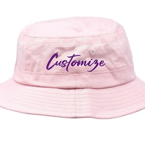 Toddler Embroidered Bucket Hat Personalized Sun Hat for Kids Customized Toddler Bucket Hat Summer Hat Childrens Custom Text Hat Boating Hat