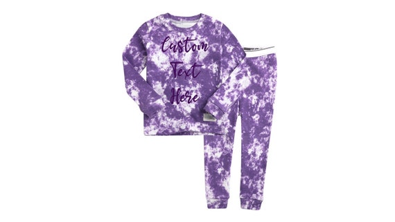 Tie dye girls pajamas sale