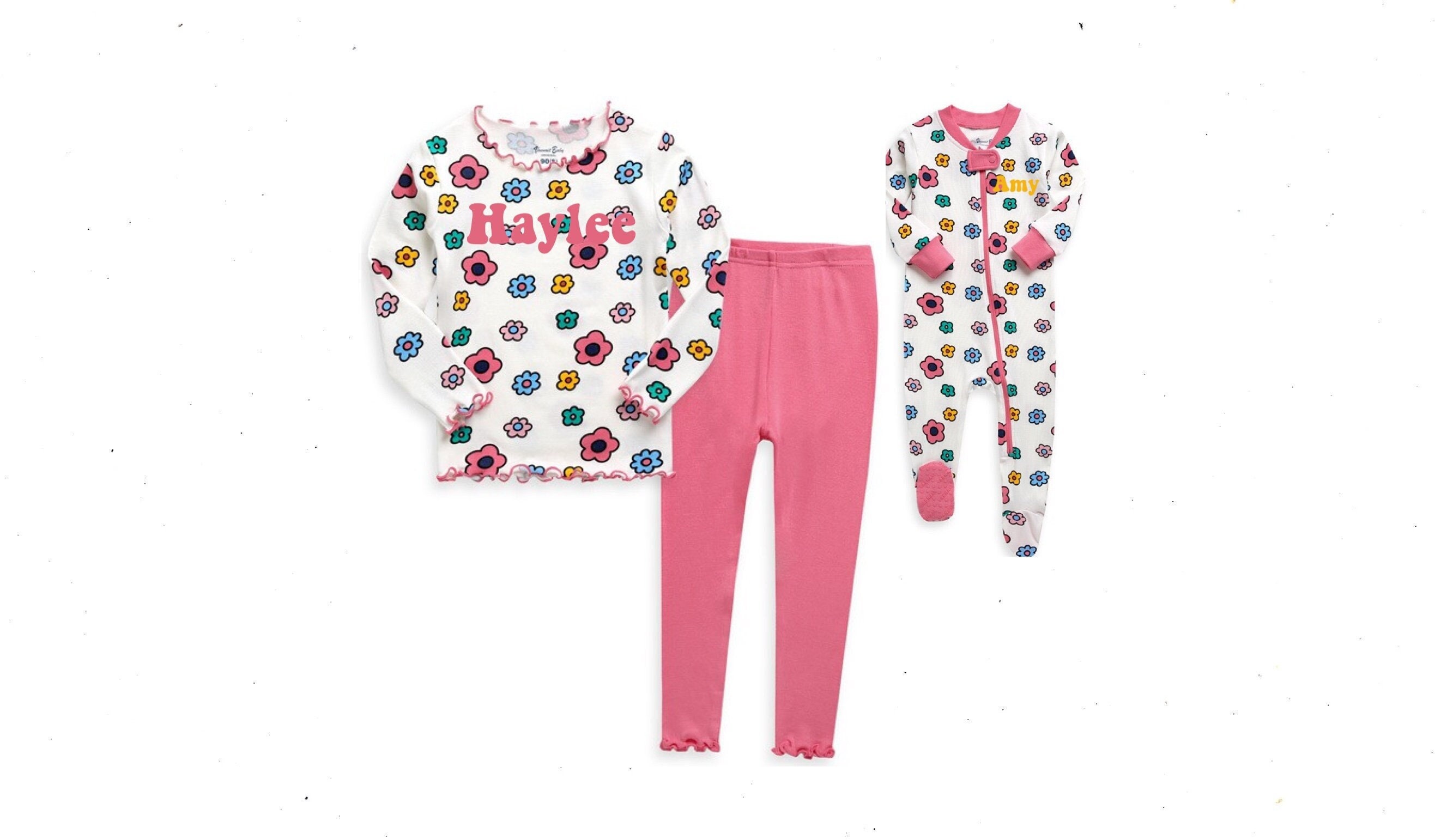 Kids Footed Pajamas Etsy